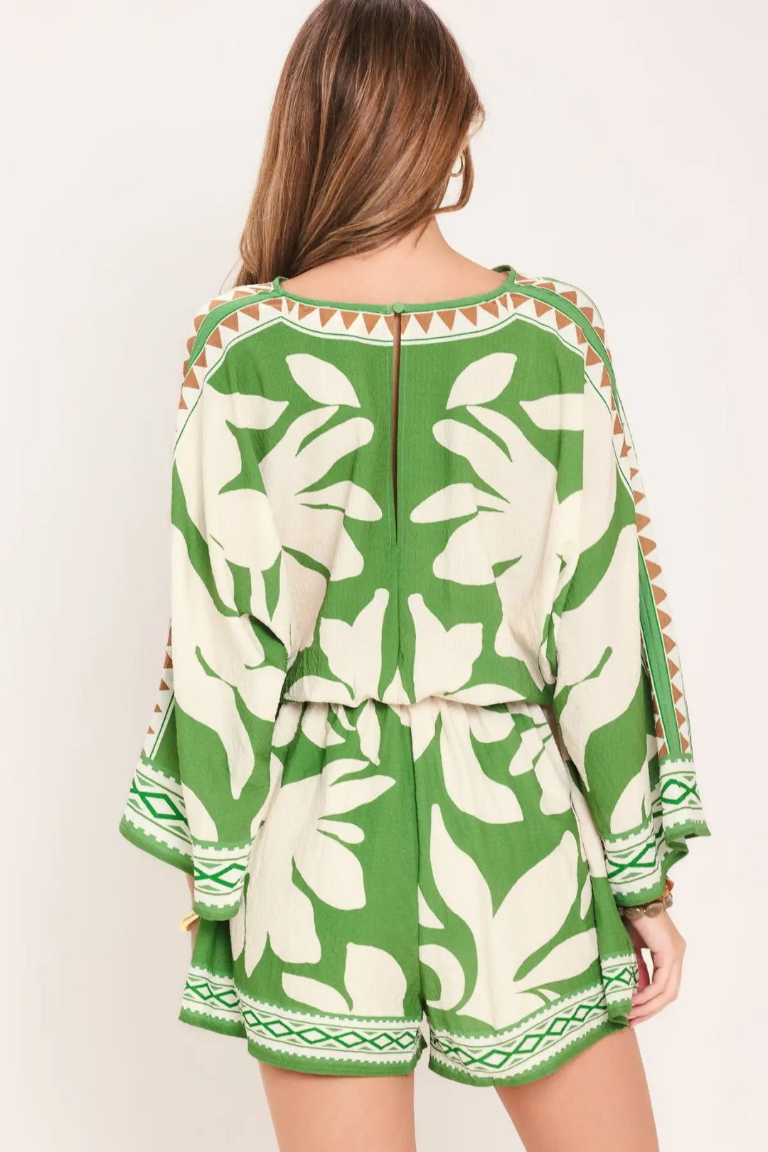 VACATION MODE WOVEN ROMPER - ROMPER