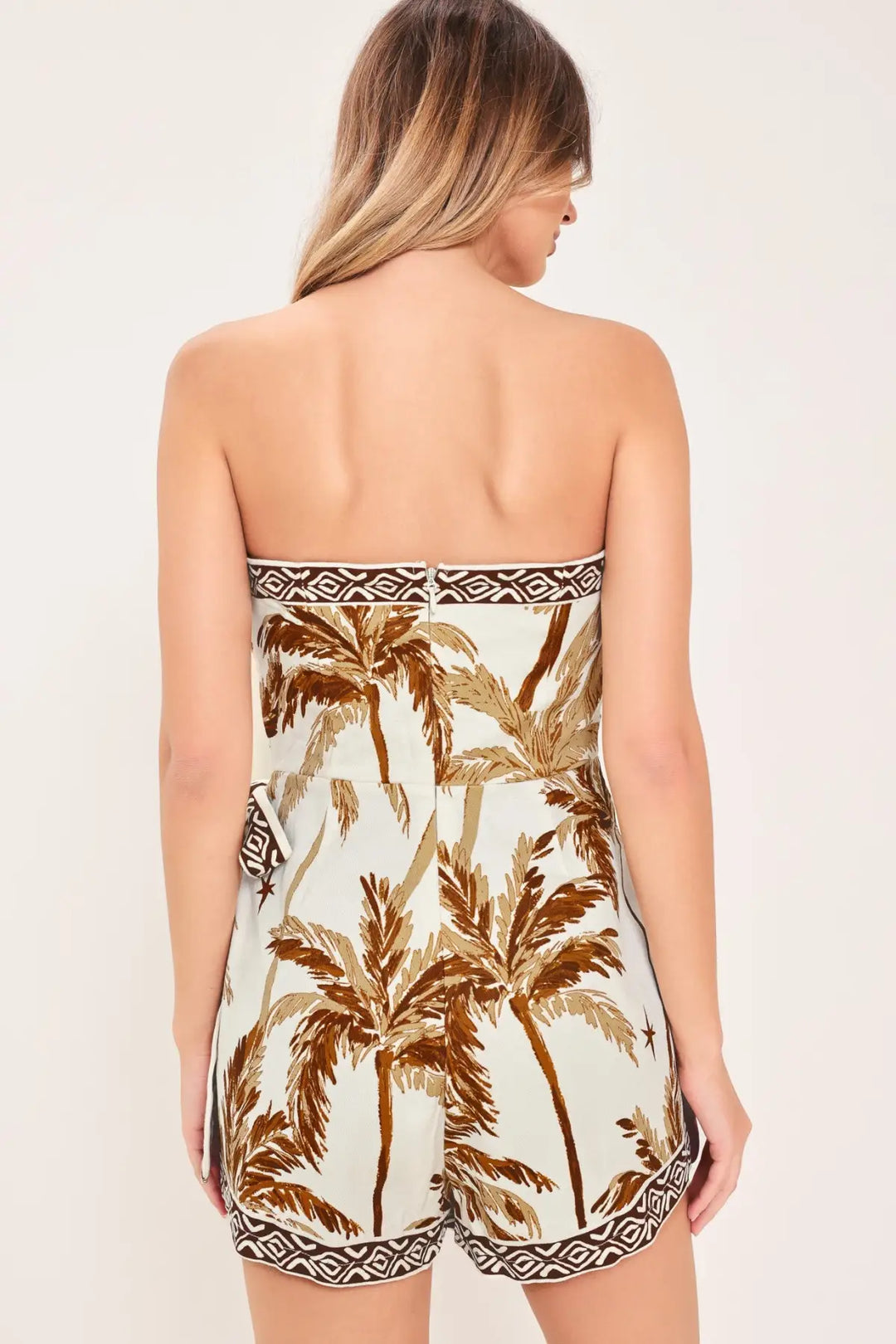 CABANA DREAM WOVEN SKORT ROMPER - ROMPER