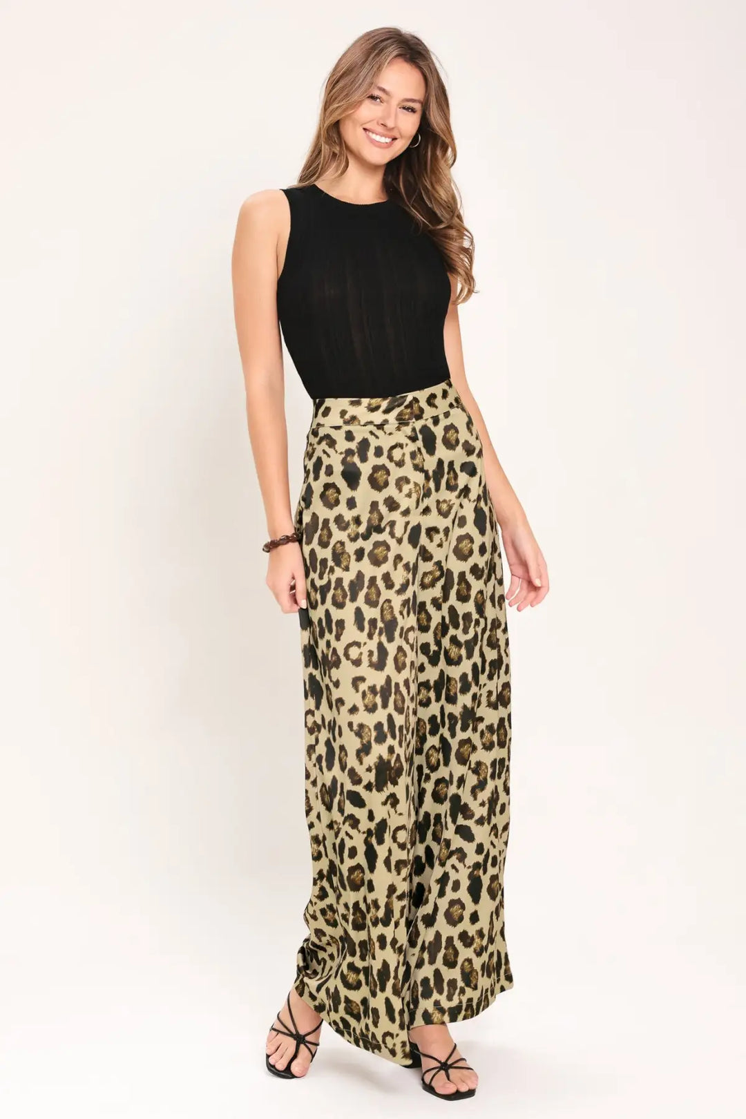 JUNGLE GLAM WOVEN WIDE LEG PANTS - PANTS