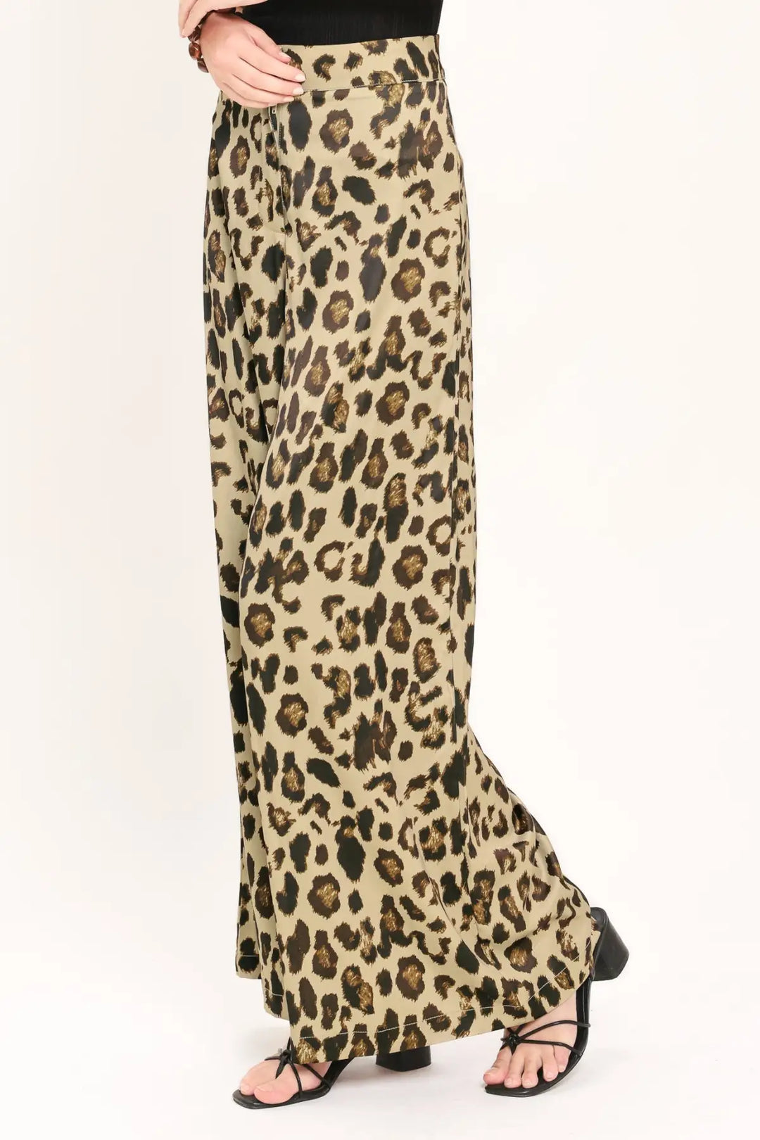 JUNGLE GLAM WOVEN WIDE LEG PANTS - PANTS