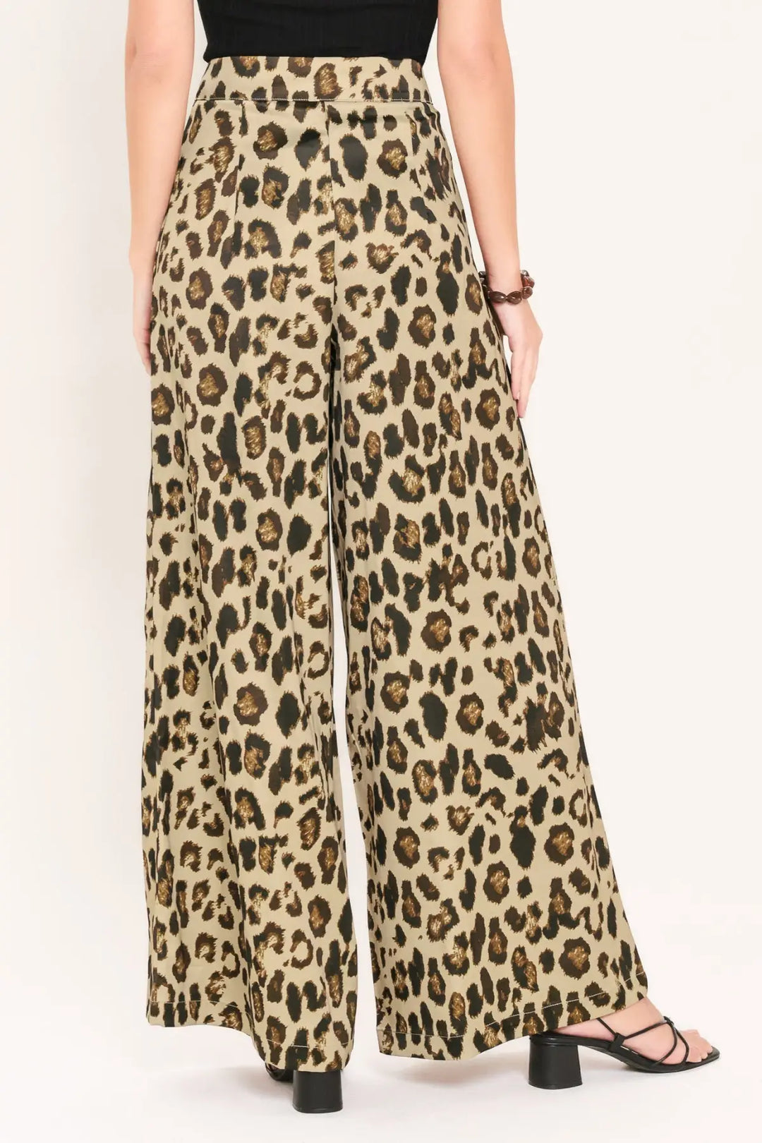 JUNGLE GLAM WOVEN WIDE LEG PANTS - PANTS