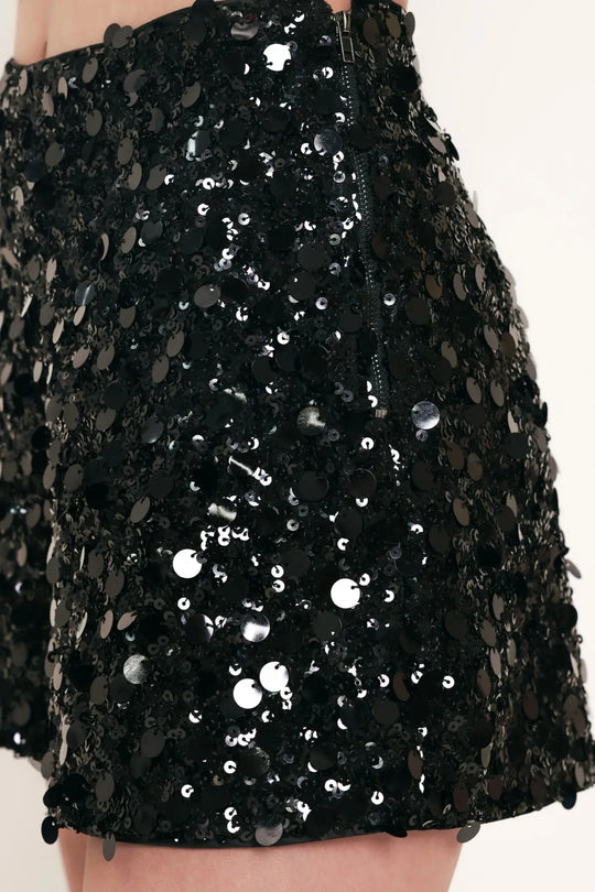 NOIR EDGE BLACK STATEMENT SHORTS
