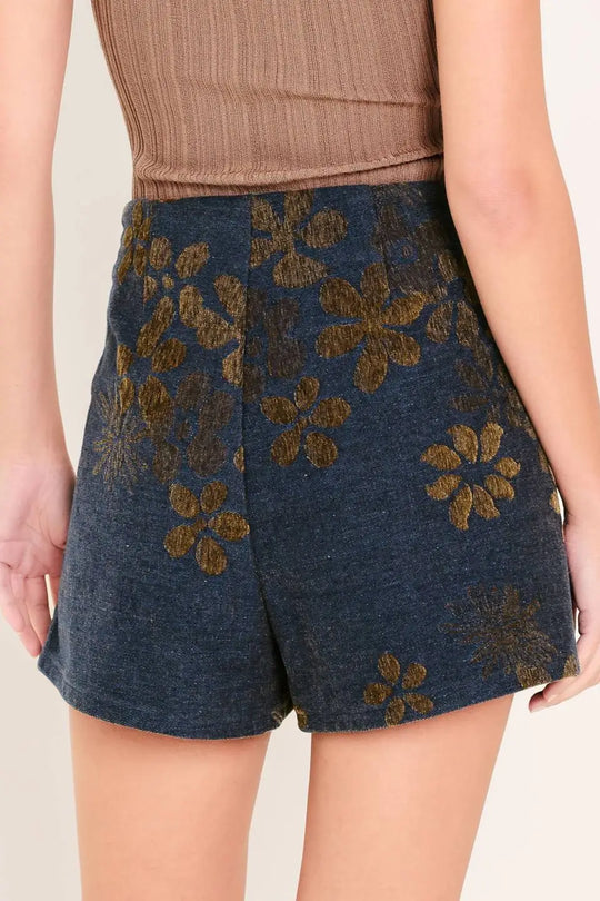 COPPER BLOSSOM WOVEN SKORT - SHORTS