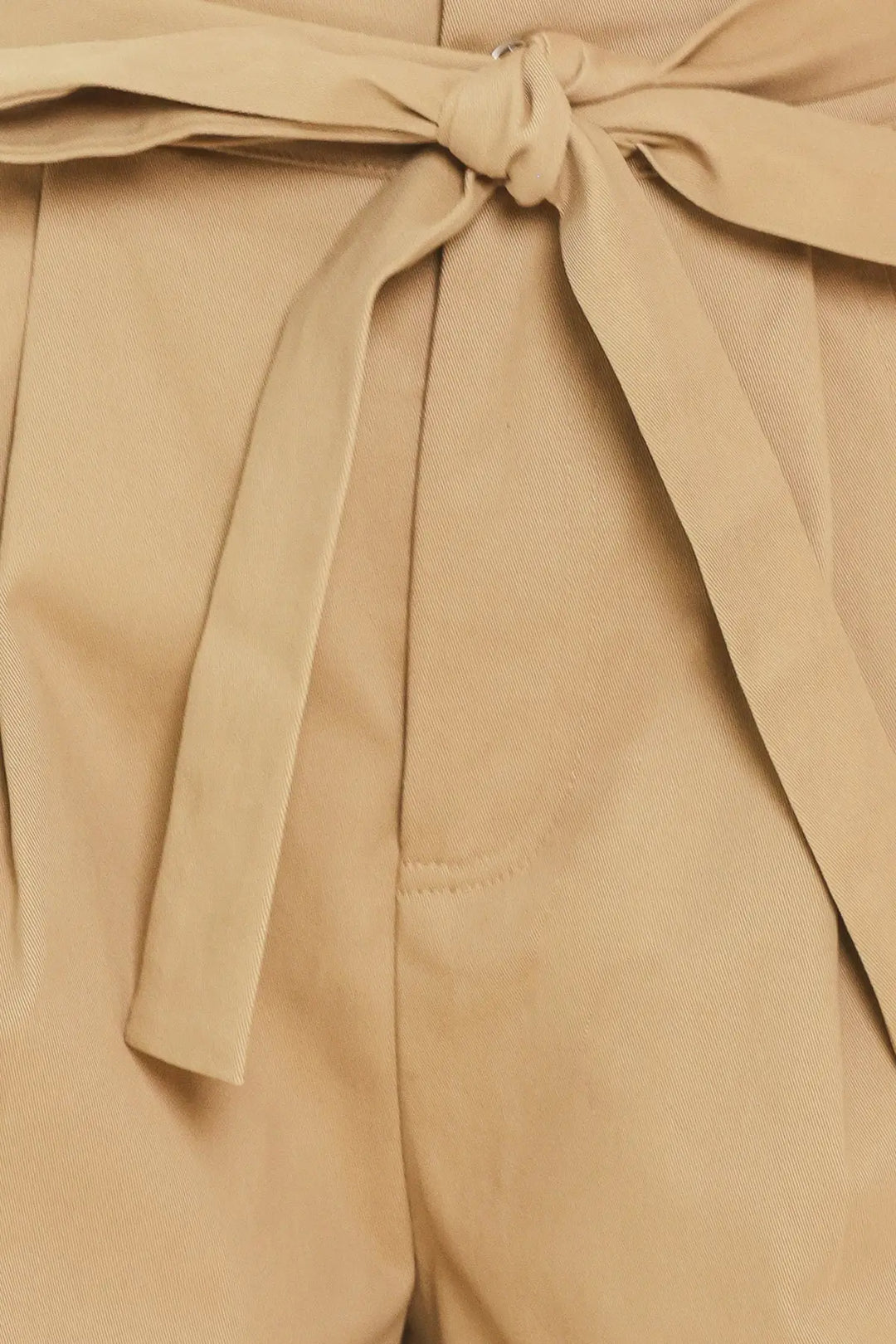 BEIGE MORNING FLUTTER WOVEN SHORTS - SHORTS