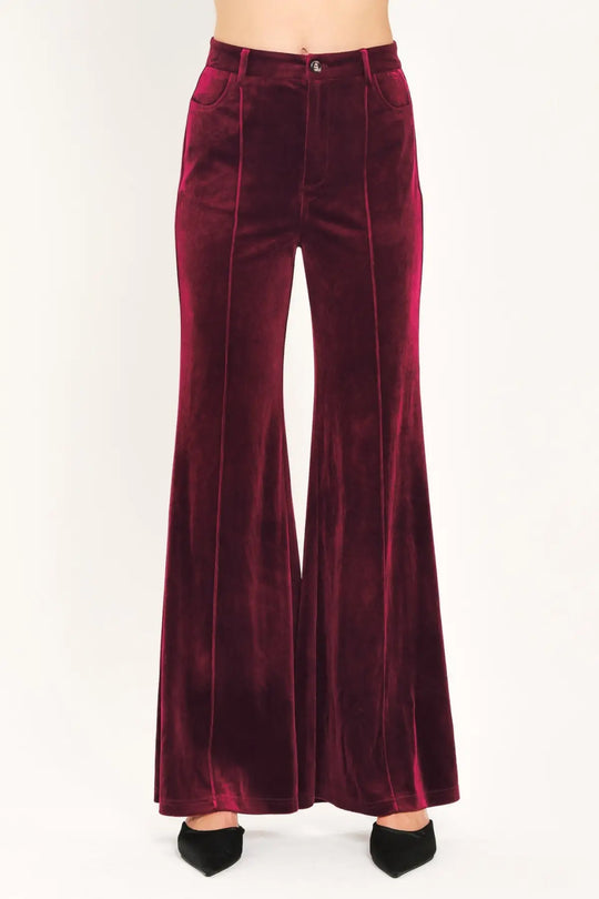BORDEAUX EDGE BURGUNDY TAILORED PANTS