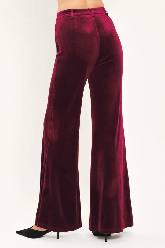 BORDEAUX EDGE BURGUNDY TAILORED PANTS