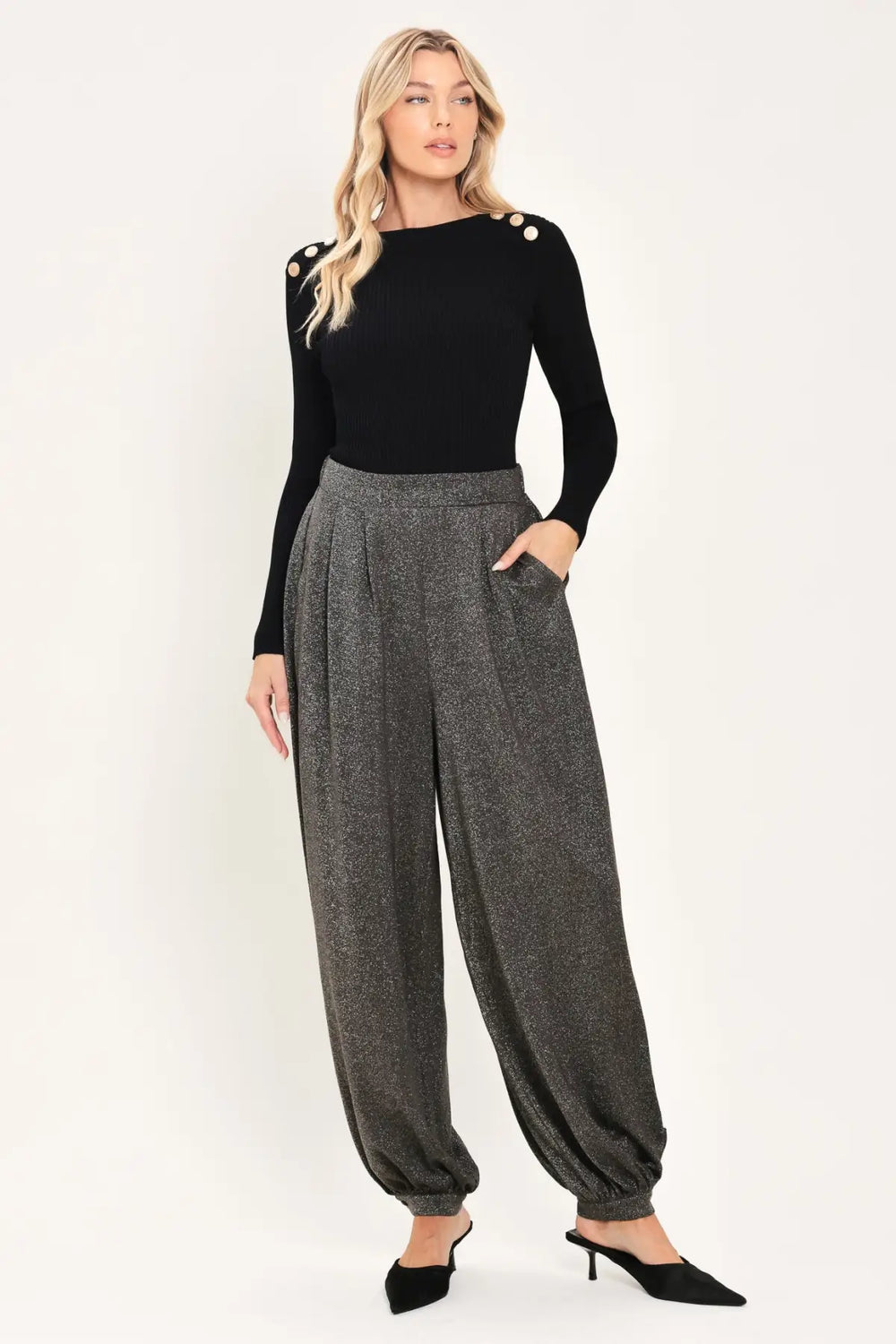 GREY THEORY GREY TAILORED PANTS