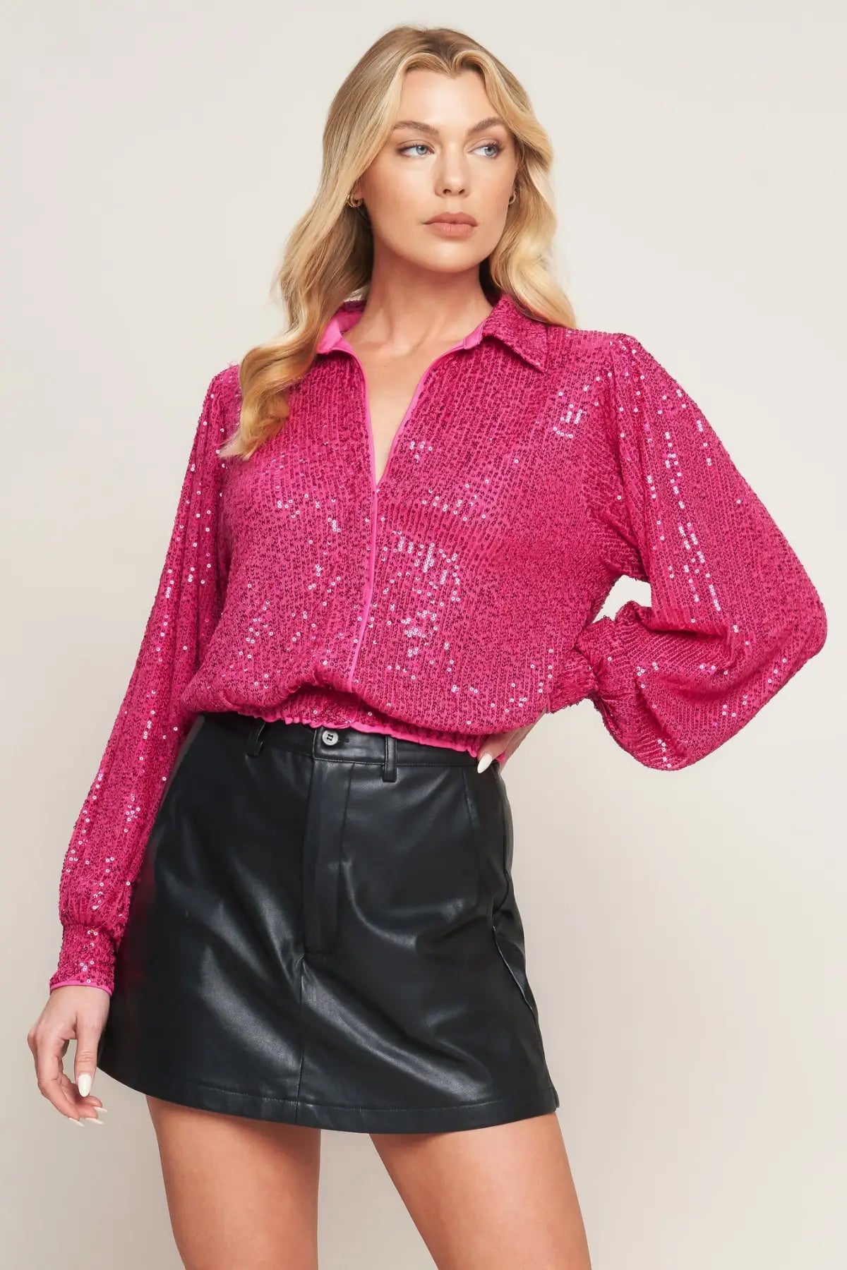 FREEDOM CALLS SEQUIN TOP - TOPS