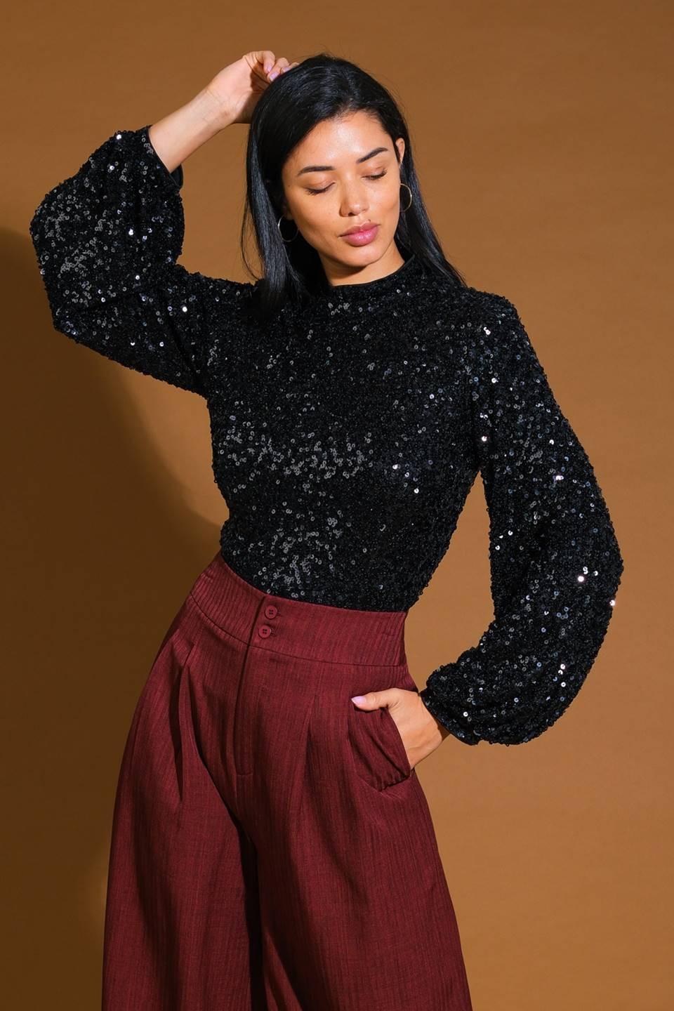 STAY THE SAME SEQUIN TOP - MELISSA JEAN