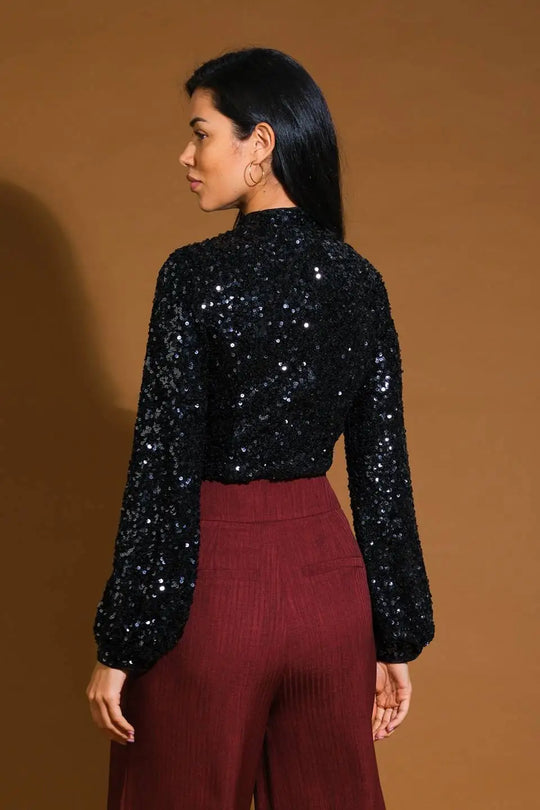 STAY THE SAME SEQUIN TOP - TOPS