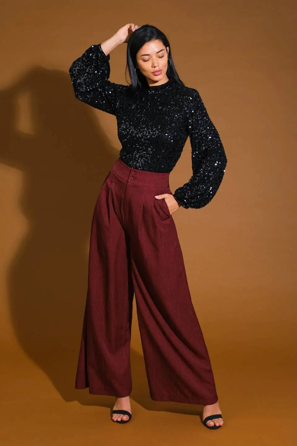 STAY THE SAME SEQUIN TOP - TOPS