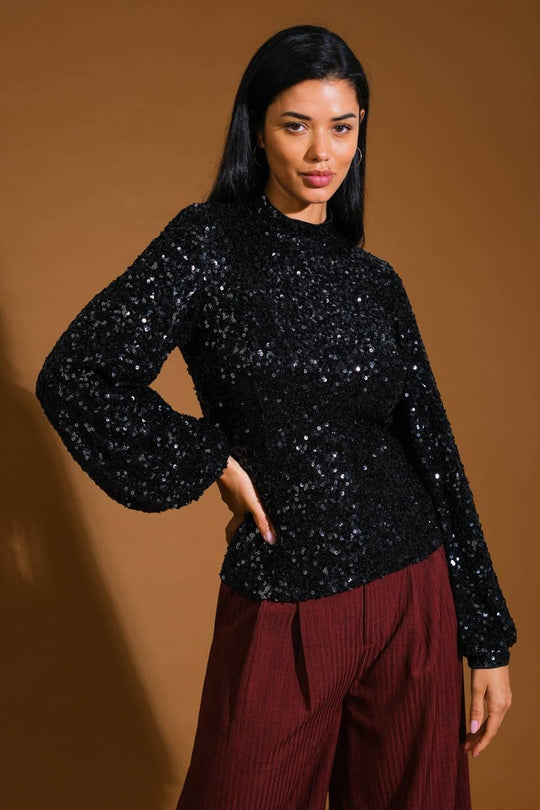 STAY THE SAME SEQUIN TOP - MELISSA JEAN