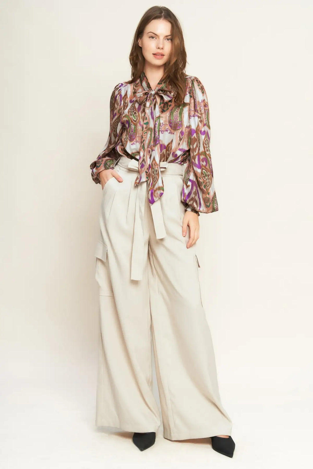 TRY AND TRY AGAIN WOVEN TOP - TOPS