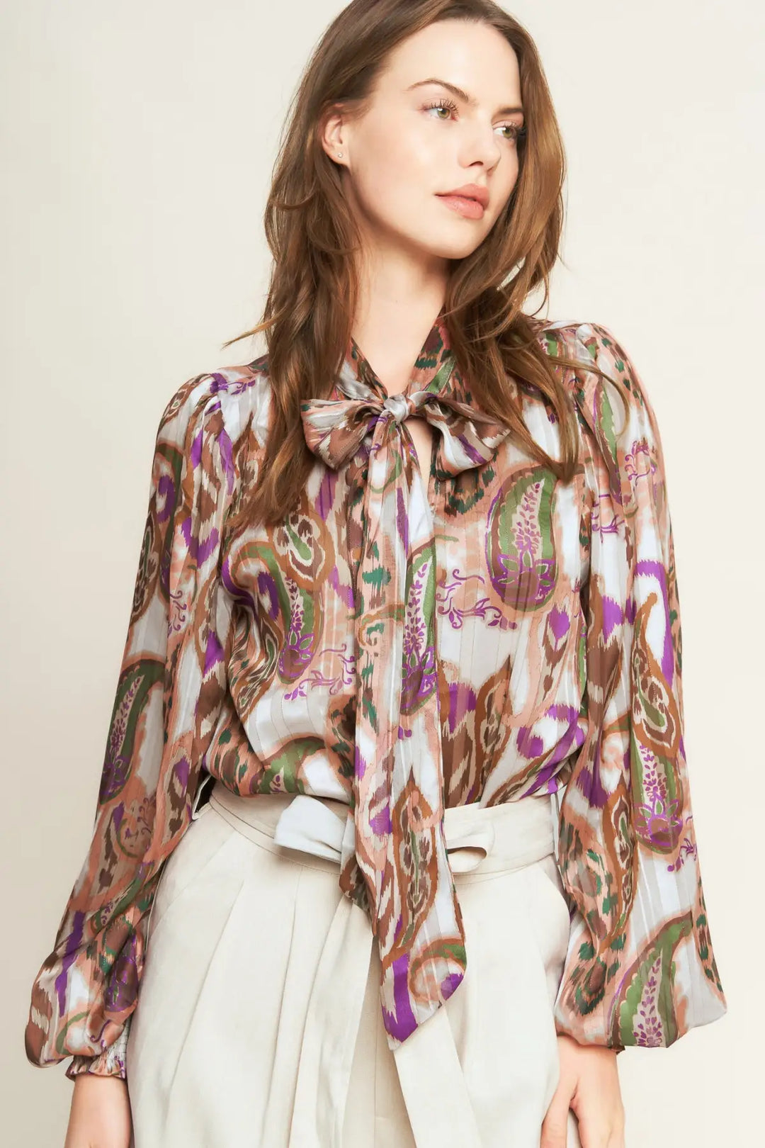 TRY AND TRY AGAIN WOVEN TOP - TOPS