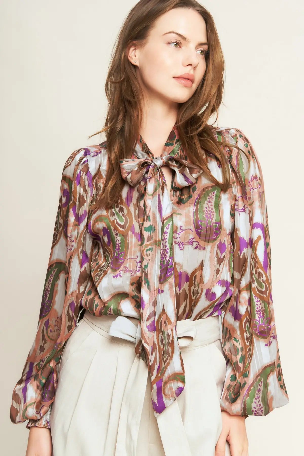 TRY AND TRY AGAIN WOVEN TOP - TOPS