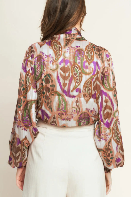 TRY AND TRY AGAIN WOVEN TOP - TOPS