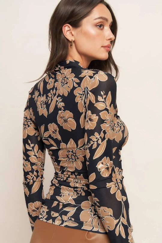 CITY NIGHT OUT POWER MESH TOP - TOPS