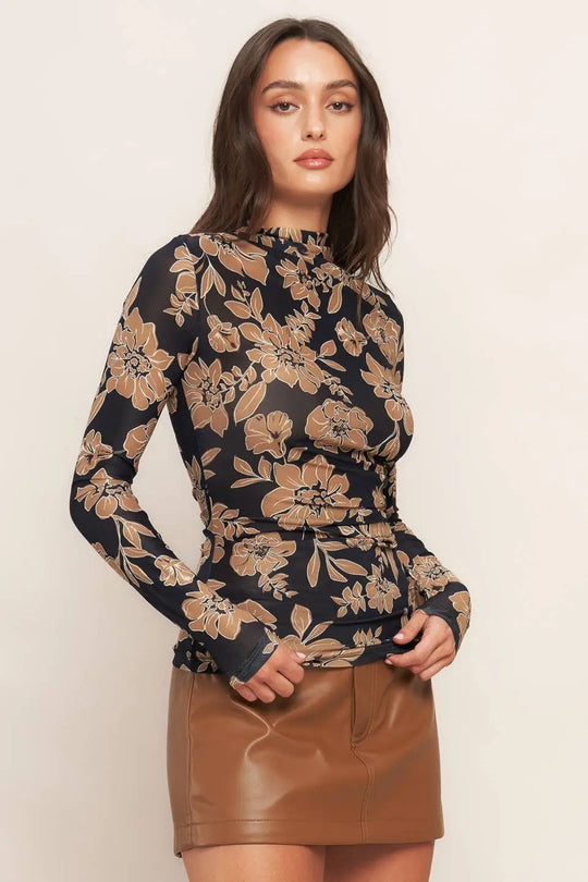 CITY NIGHT OUT POWER MESH TOP - TOPS