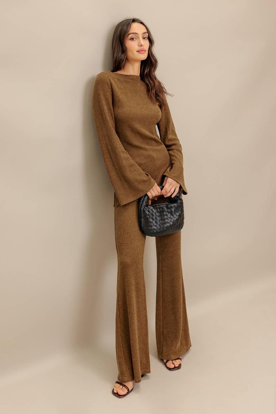 FLARE TOUCH SOLID TUNIC TOP - MELISSA JEAN