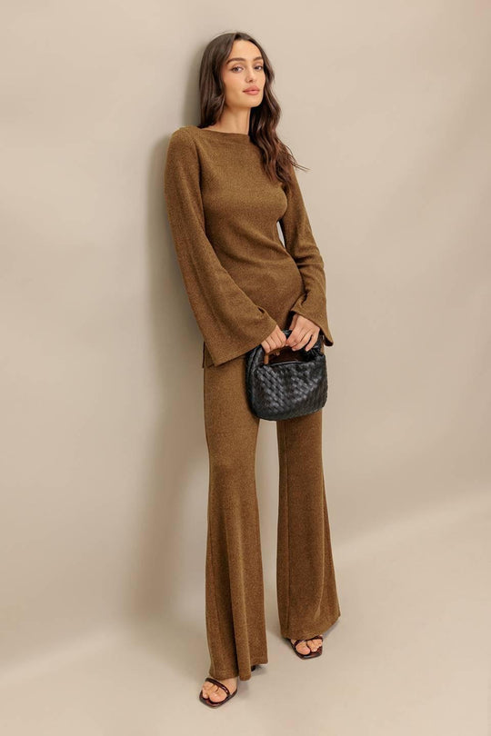 FLARE TOUCH SOLID TUNIC TOP - MELISSA JEAN