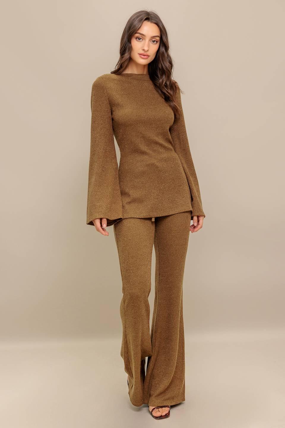 FLARE TOUCH SOLID TUNIC TOP - MELISSA JEAN