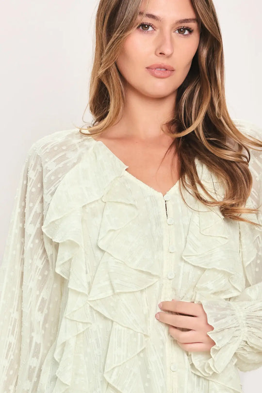 MILK &amp; MOONLIGHT WOVEN TOP