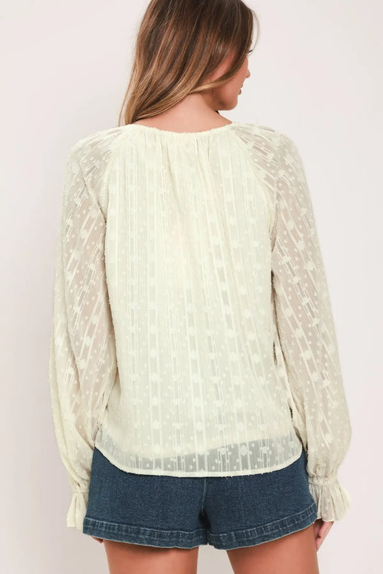 MILK &amp; MOONLIGHT WOVEN TOP