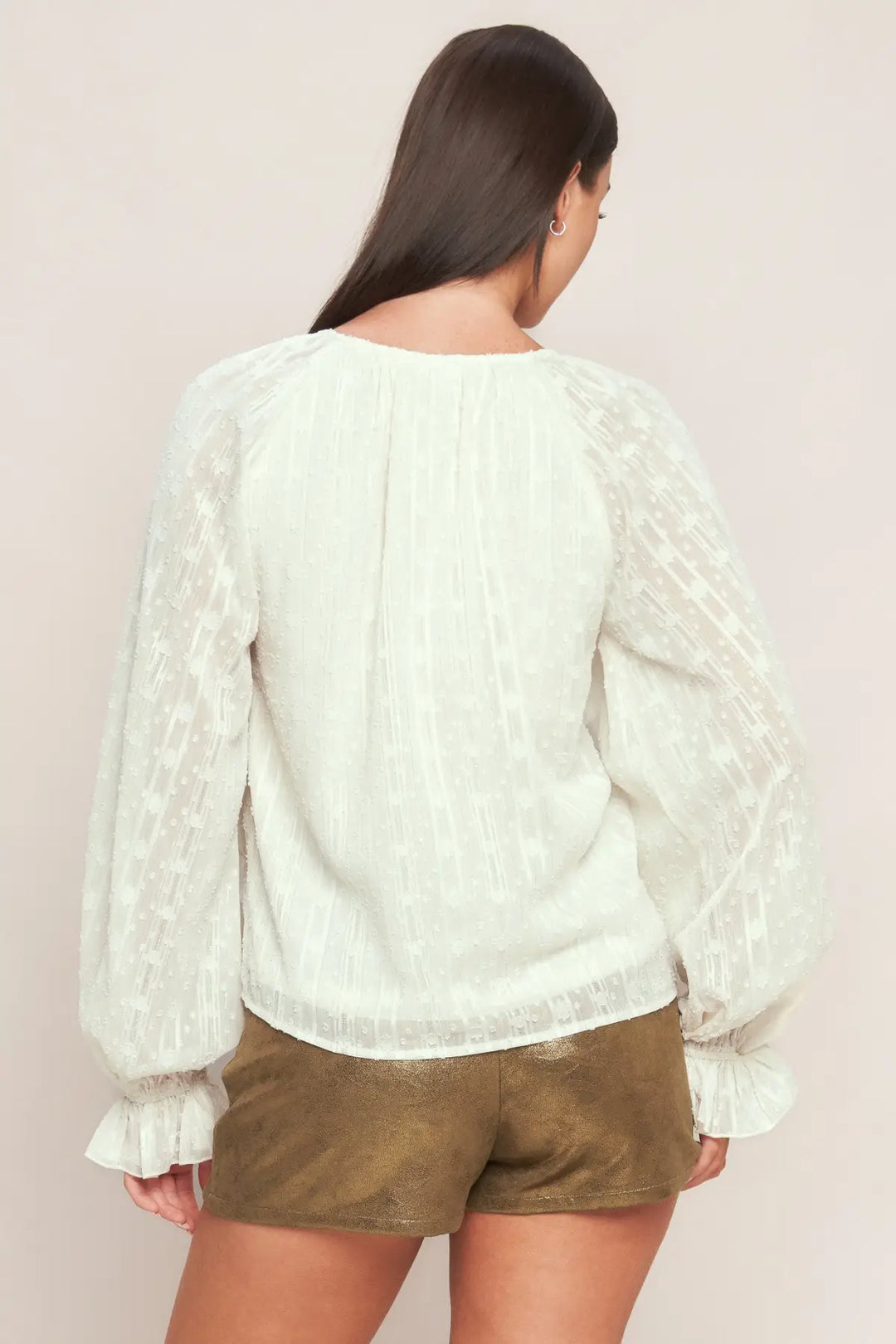 MILK & MOONLIGHT WOVEN TOP - TOPS