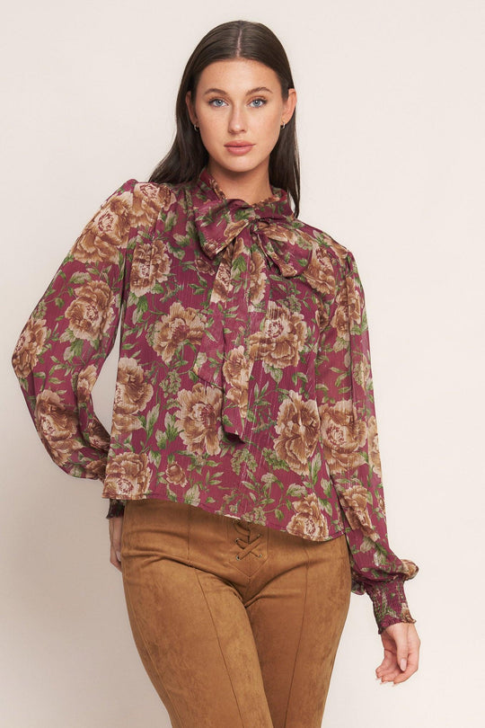 WHISPERING GARDEN WOVEN TOP - MELISSA JEAN