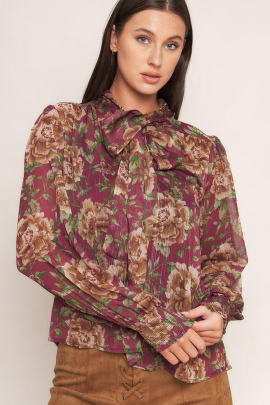 WHISPERING GARDEN WOVEN TOP - MELISSA JEAN