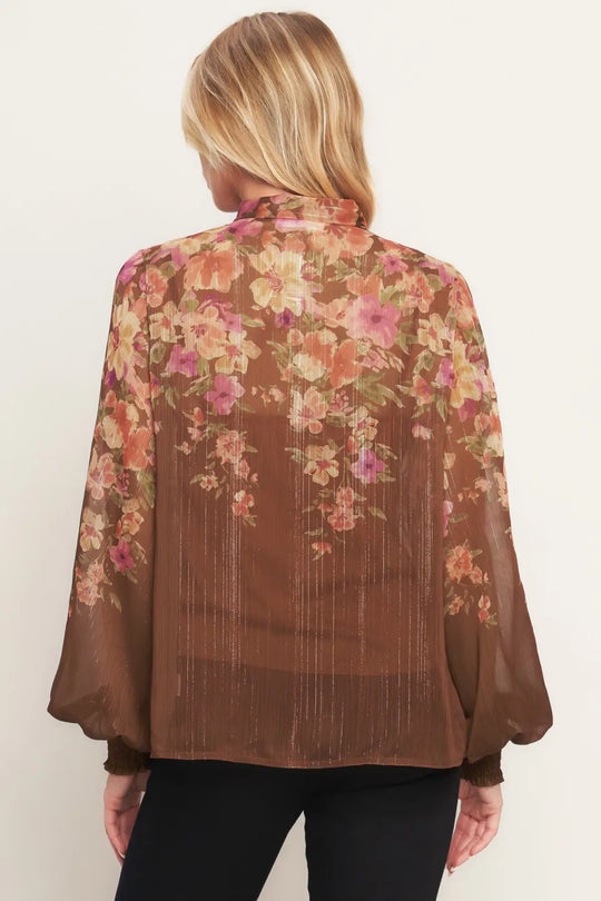 EARTHLY ROMANCE WOVEN TOP - TOPS