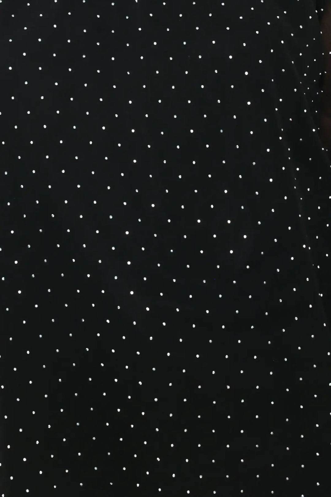 NOIR RADIANCE BLACK EMBELLISHED RAGLAN-SLEEVE TOP