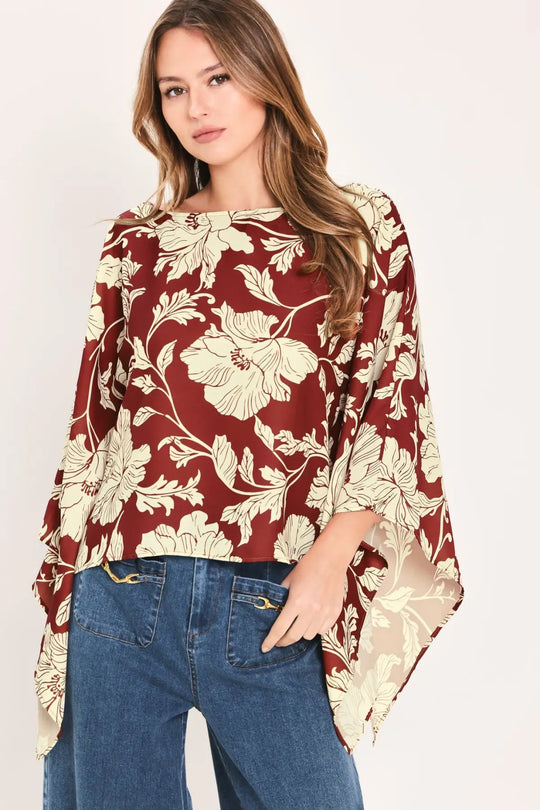 RUBY VINE INTERLUDE WOVEN TOP - TOPS