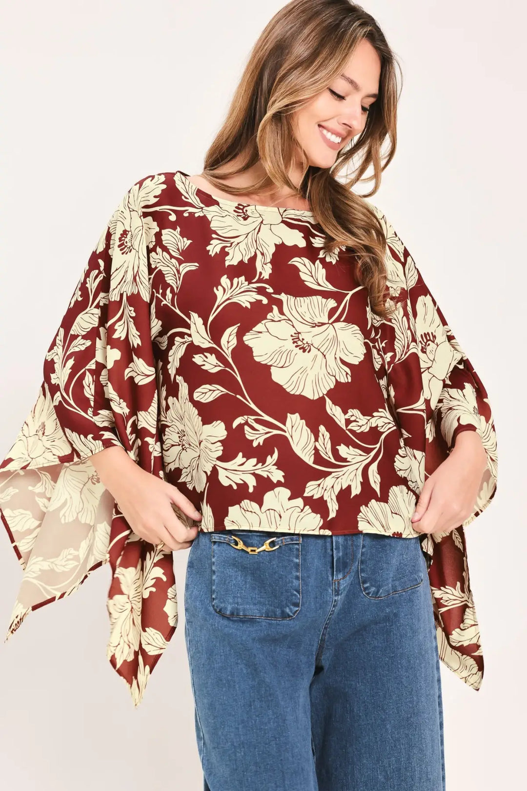RUBY VINE INTERLUDE WOVEN TOP - TOPS