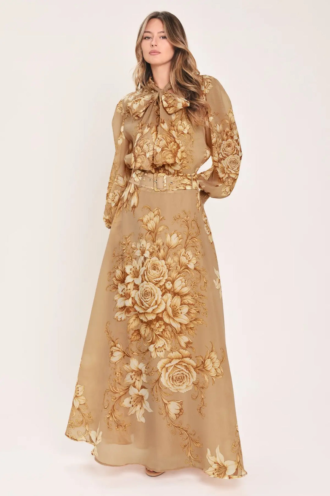 MOONLIT GARDEN BOW TIE BLOUSE