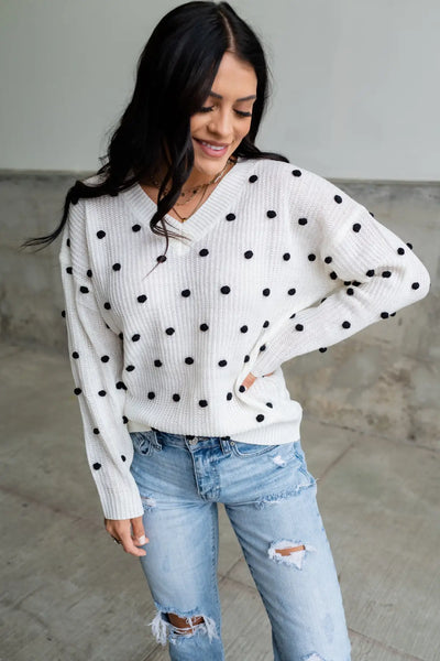 Taylor Sweater - Ivory - Tops