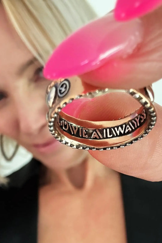 Love Always Hearts Adjustable Ring