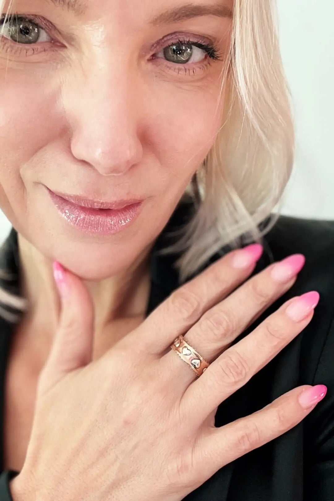 Love Always Hearts Adjustable Ring