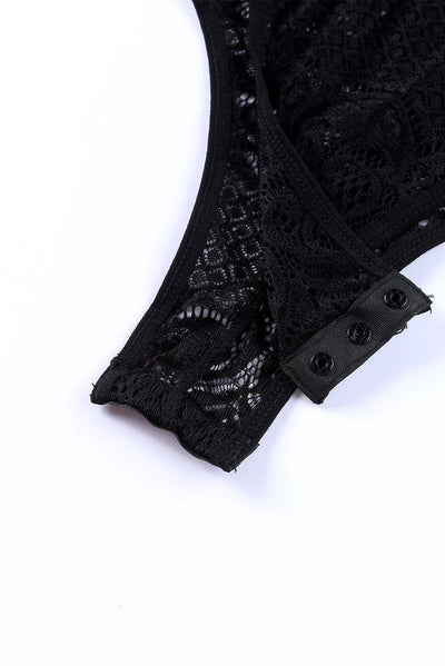 Manhattan Lace Black Bodysuit