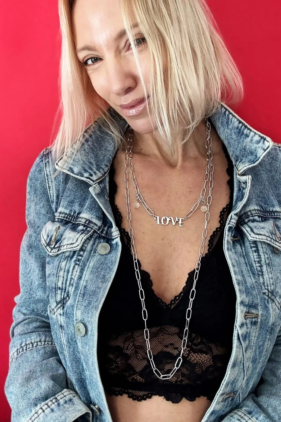 Love Long Chain Necklace - Long chain