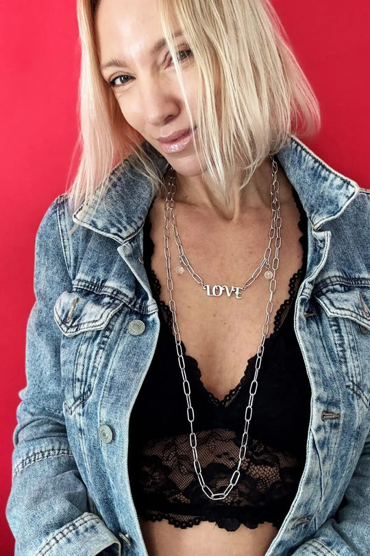 Love Long Chain Necklace - Long chain
