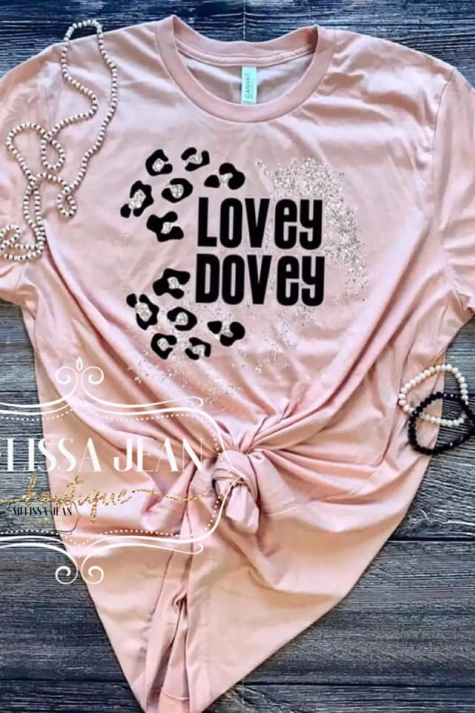 Lovey Dovey Valentine Tee - Melissa Jean Boutique