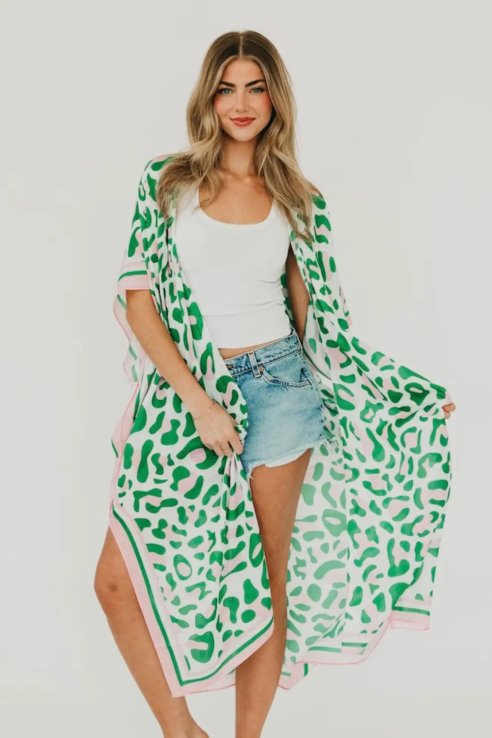 Lena Leopard Kimono - Kimono
