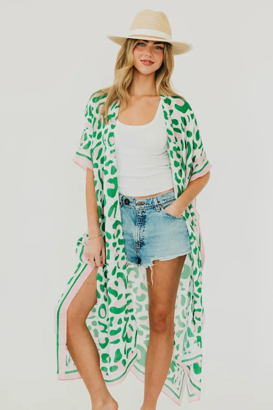 Lena Leopard Kimono - Kimono