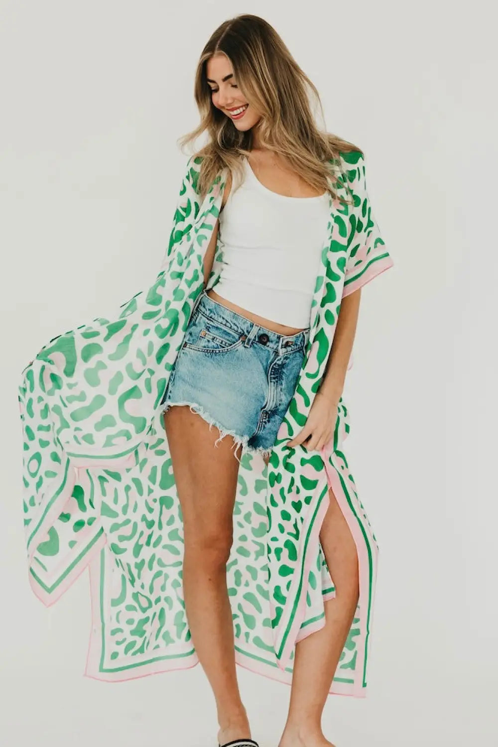 Lena Leopard Kimono - Kimono