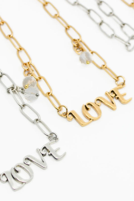 Love Long Chain Necklace - Long chain