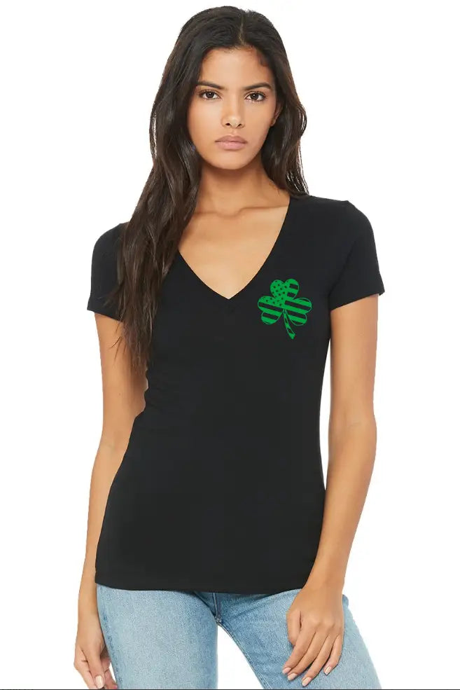 Lucky Charm V-Neck T-Shirt - Shirts & Tops