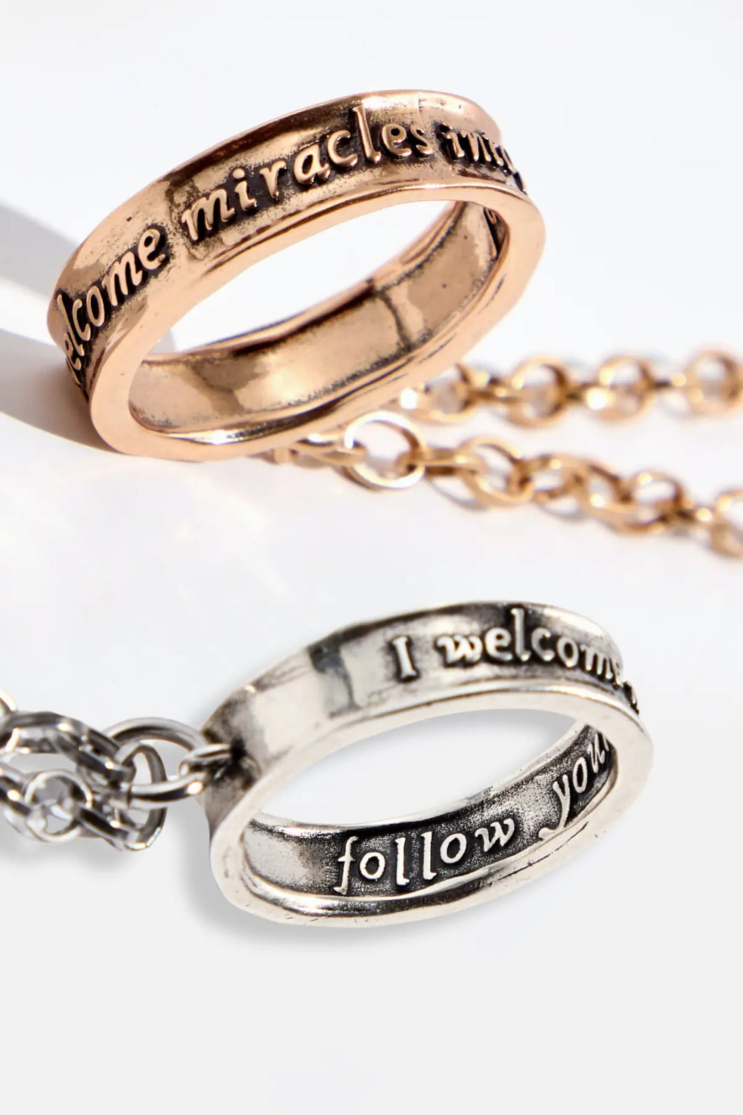 I Welcome Miracles Ring Original Necklace - original