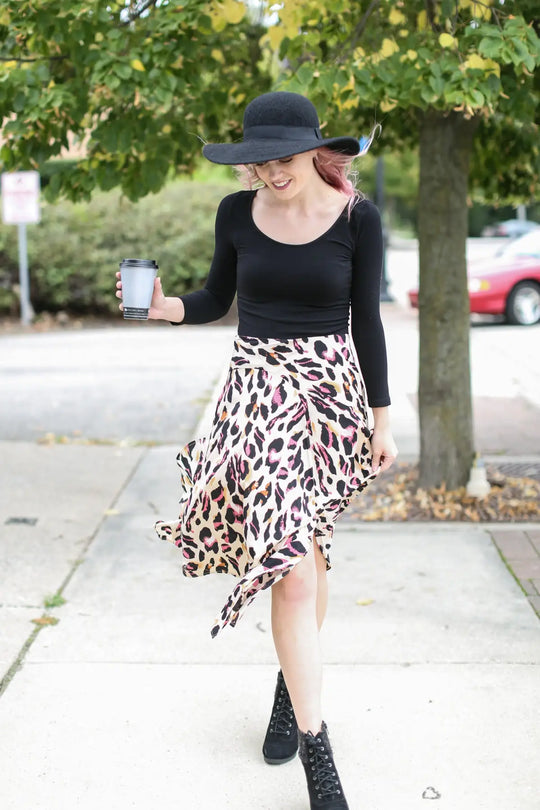Amelia Animal Print Skirt - Melissa Jean Boutique