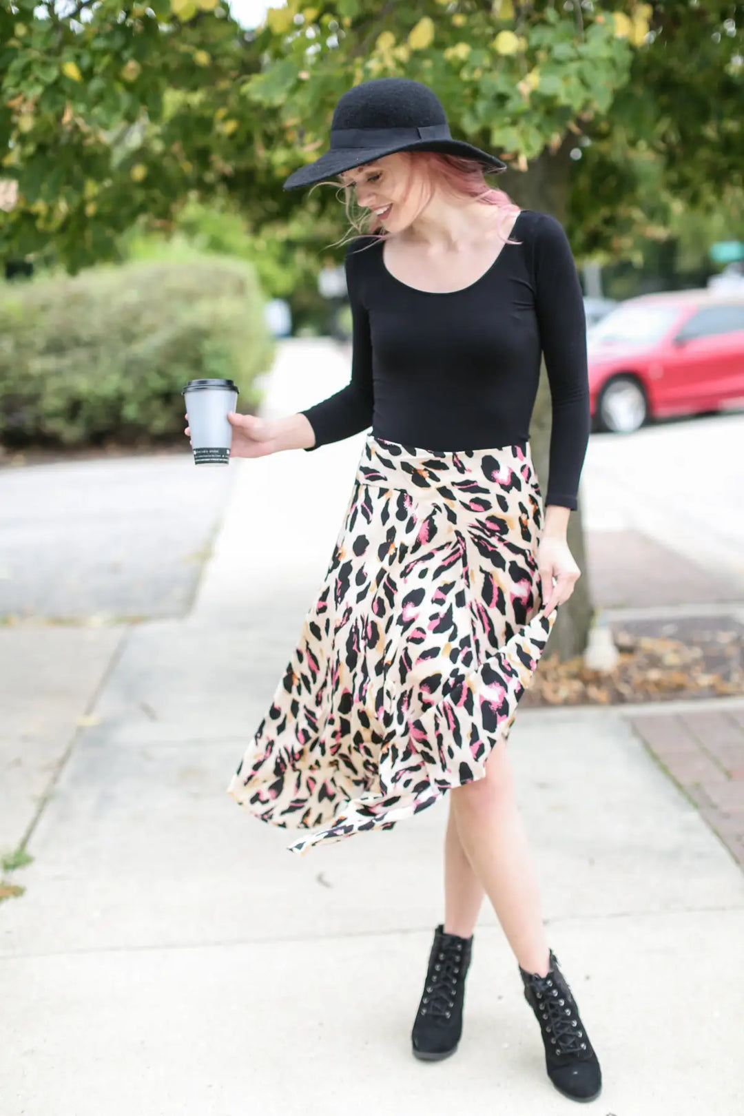 Amelia Animal Print Skirt - Melissa Jean Boutique